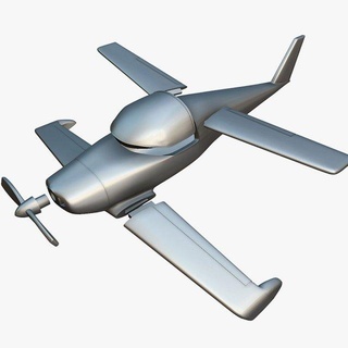 rutan model 54 quickie q2 - 3d printable vehicle burt-rutan quickie-2 scaled-composites taildragger tandem-wings viking-dragonfly scale-model miniature wargaming 3d-printed o-scale aircraft airplane 3d-printing 3d-print stl ready-to-print miniatures 3d print model - Mito3D