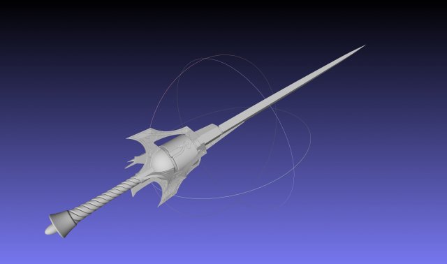 rwby weiss rapier myrtenaster druckbar versammlung 3d drucken modell 3dexport replik cosplay kostüm waffen fantasie anime schnee schwert sword 3D print model - Mito3D