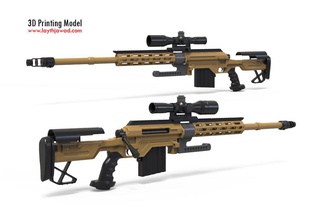 s-tac sniper 3d print model in 3dexport game scope war ammo machine bullet army old diorama 3d print model - Mito3D