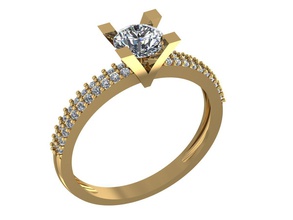 s1 anillo gratis 3d impresión modelo in anillos 3dexport cera roca 3d print model - Mito3D