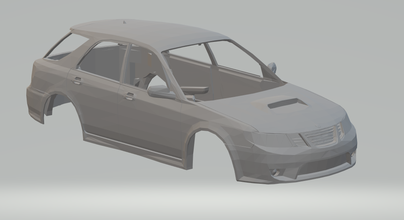 saab 9-2x 3d print model in vehicle 3dexport hotwheels diecast scx slot car slotcar stl printable race subaru wrx rally 3d print model - Mito3D