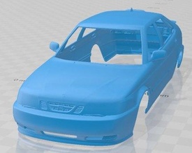 saab 9 3 2001 imprimível corpo carro 3d impressão modelo in automotivo 3dexport fenda escalextrico tamiya rc miniz passatempo micro 3d print model - Mito3D