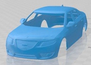 saab 9 5 2010 imprimível corpo carro 3d impressão modelo in automotivo 3dexport fenda escalextrico tamiya rc miniz passatempo micro 3d print model - Mito3D