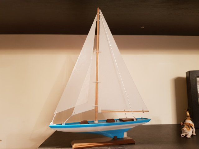 sailing boat scale model toys sea ocean sail ship yacht watercraft water sailboat toy 3d 3D print model - Mito3D