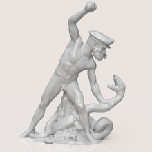 marinaio popeye antico statua scultura 3d print model - Mito3D
