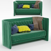 saint-germain-bench sofa green-sofa bench green 3d print model - Mito3D