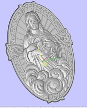 1 saint simgesi İsa takı güzellik mücevher Gümüş altın kilise şans moda giyim aksesuar simge 3d print model - Mito3D
