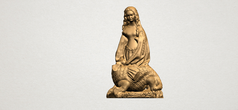 saint margaret iç dekoratif ayrıntılı ev dekor karakterler Minyatürler figürinler heykel Roma Yunanistan 3d print model - Mito3D