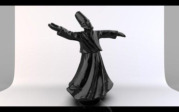 samazen sama mevlana 3d impressão modelo in escultura 3dexport muçulmano islamismo sufi estátua ícone histórico 3dprint printready mevlevi peru turquiye conhaque sufismo 3d print model - Mito3D