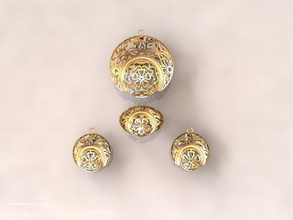 sami3 ring pendant earring gold printable jewllery jewelry 3d print model - Mito3D