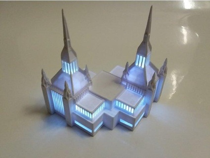 san Diego temple libre architecture arduino 3dprinting 3ddesign lds 3d print model - Mito3D