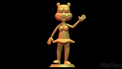 kumlu yanaklar sünger bob kare Pantolon sincap kadın antro kürklü bikini etek sutyen Yazdır Nickelodeon aptal oyuncaklar karikatür diş 3d print model - Mito3D