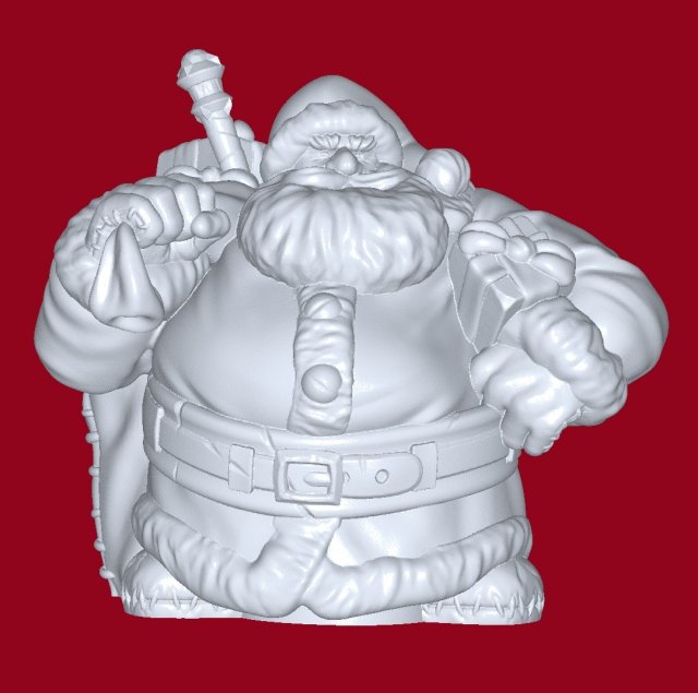 papai noel homem Bolsa brinquedos 3D print model - Mito3D