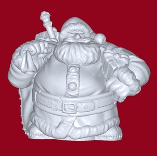 santa  man santa bag toys  3d print model - Mito3D