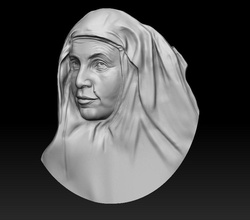 noel baba angela la cruz 3d yazdır model in kadın 3dexport monja rahibe din iglesia kilise dini sevilla mara 3d print model - Mito3D