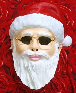 Santa Weihnachten Maske Weihnachten Spaß Weihnachten Halloween Cosplay Maske Santa claus 3d print model - Mito3D