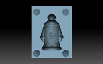 papai noel claus 3d impressão modelo in estatuetas 3dexport cnc moldagem mofo estatueta escultura arte 3d print model - Mito3D