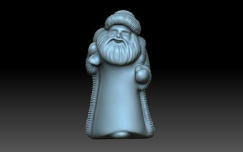 Santa claus Neujahr Weihnachtsmann Figur Charakter Winter cnc Frost 3d print model - Mito3D