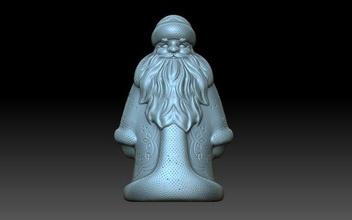 santa claus santaclaus christmas figurine sculpture grandfather newyear 3d print model - Mito3D