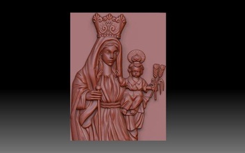 santa missa 3d print model in 3dexport art holy cnc monument memorial maria 3d print model - Mito3D