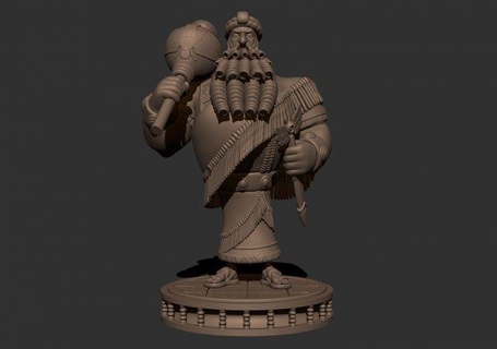 sargon 3d print model man games human sward fighters warrior figure sculpture zbrash 3d print model - Mito3D