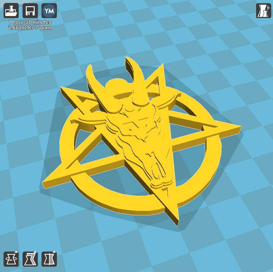 já satana 3D print model - Mito3D