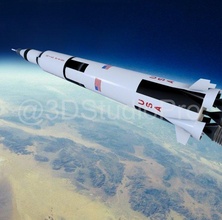saturno v cohete nasa 3d impresión modelo in escaneos réplicas 3dexport coherente misión mision apolo 11 lanzamiento almohadilla cabo 3d print model - Mito3D