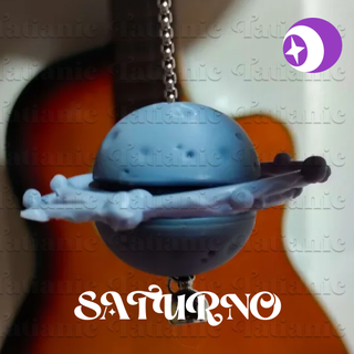 saturno giratorio - en el espacio keychains saturn space planet astronomy nasa universe system universo galaxia galaxy piezas pieces keychain earrings spinner llavero colgante brooches 3d print model - Mito3D