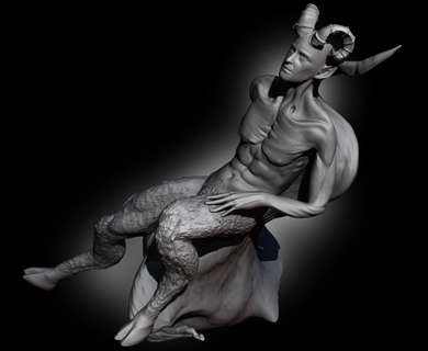 satyre arbre monstres créatures sculpture art statue sculptures personnage miniatures figure figurines Jeux créature fantaisie 3d print model - Mito3D