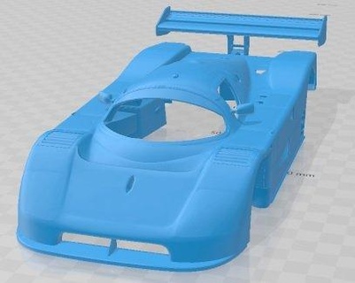 Sauber mercedes c9 gt 1989 imprimível corpo carro automotivo fenda escalextrico Tamiya rc miniz passatempo micro 3d print model - Mito3D