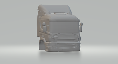 Scania hotwheels diecast scx fenda carro slotcar stl imprimível caminhões caminhão transportador modelo 3d print model - Mito3D