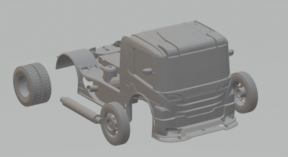 scania p formül kamyon 3d yazdır model in araç 3dexport ev tren ho diyorama döküm sıcak tekerlekler yuva araba yarış vw adam 3d print model - Mito3D