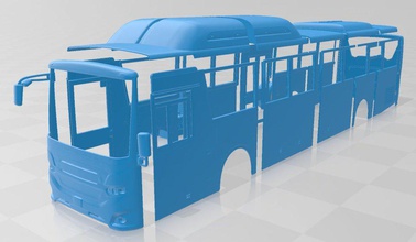 scania intervincular autobús 2015 imprimible 3d impresión modelo in automotor 3dexport espacio scalextric tamiya rc miniz pasatiempo micro 3d print model - Mito3D