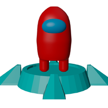 scanner us 3d impressão modelo in brinquedos 3dexport amogus espaço estrangeiro imprimível brinquedo figura colecionar juguetes juguete 3d print model - Mito3D