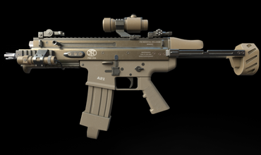 scar l 3d model in assault rifles 3dexport scarl rifle army 3d print model - Mito3D