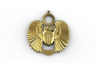 scarab pendant 3d print model in pendants 3dexport jewelry jewellery gold silver fashion beauty fashion-and-beauty precious cncmachining printable 3dp-printable cnc 3d print model - Mito3D