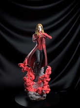 kırmızı cadı heykel yazdırılabilir şekil 3d yazdır model in kadın 3dexport hayret yenilmezler wanda elizabeth olsen vizyon demir adam thor örümcek hulk kaptan amerika televizyon şovu diyorama thanos ultron 3d print model - Mito3D