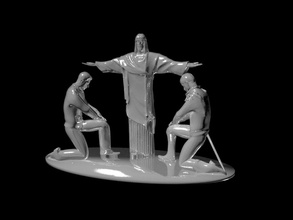 szene drucken 3d modell figuren 3dexport jesus stalin nikolai2 3d print model - Mito3D