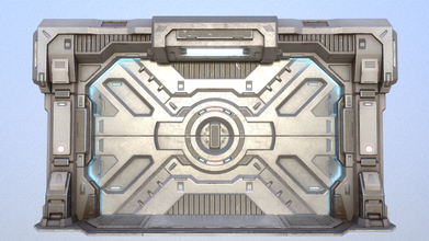 sci fi kapı oyun 3d model in 3dexport bilimkurgu sahne panel sanayi uzay gemisi 3d print model - Mito3D