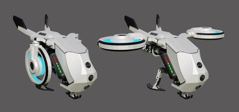 sci fi Drohne frei Roboter Elektronik Technologie fliegend mechanisch Flug Flugzeug Spielzeug Überwachung Cyborg Kamera Phantom Hubschrauber Charakter 3d print model - Mito3D
