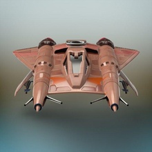 sci fi dövüşçü uçak 3d model in jet 3dexport bilimkurgu fütüristik yabancı uzay gemisi askeri yıldız aracı gökada firkateyn oyun önleme lazer füze mermiler 3d print model - Mito3D
