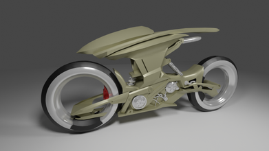 sci moto scifi motocyclettes vitesse course rallier 3d print model - Mito3D