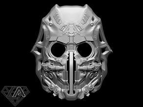 sci fi korsan özel kask 3d yazdır model in oyun aksesuarlar 3dexport maske airsoft kostüm oyunu bilimkurgu zırh savaşçı şövalye istilacı 3d print model - Mito3D