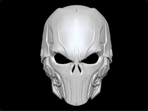 sci-fi punisher helmet 3d print model in game accessories 3dexport mask airsoft cosplay warrior armor toy knight 3d print model - Mito3D
