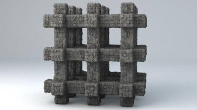 sci fi formas rede Ciência cubo cúbico ficção fantasia resumo Formato utopia utópico geometria espaço transtorno pandemônio distopia geométrico 3d print model - Mito3D