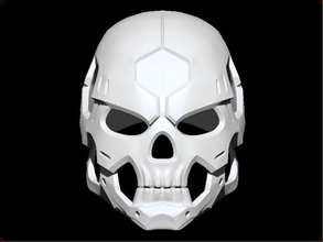 sci-fi skull helmet cyberhelmet cyberskull cyberdemon airsoft cosplay 3dshophelmet mask 3d print model - Mito3D