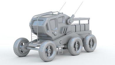 sci camion 3d impression modèle in véhicule 3dexport espace futuriste transport jeux jouets futur concept conception original jouet plastique 3dprint gamins enfant imprimable 3d print model - Mito3D