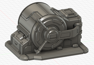 sci fi safe vault wargames wargame scifi warhammer fallout infinity terrain miniature 28mm boardgames games toys 3dprint printable 3d print model - Mito3D