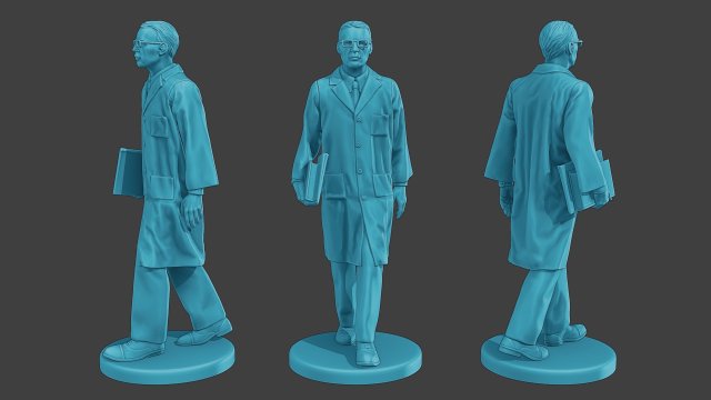 científico masculino sm1 011 figuritas hombre escultura militar data driven especial objetivo perseverante cabello proyecto lógico casual aliados investigador innovador analista pensador inventor action figure 3D print model - Mito3D