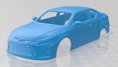 scion tc 2014 printable body car 3d print model in automotive 3dexport slot scalextric tamiya rc miniz hobby micro 3d print model - Mito3D
